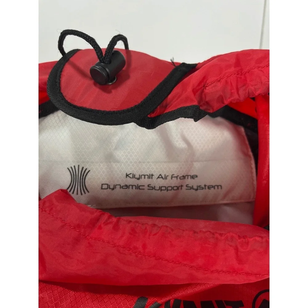 Klymit‎ Stash 18 Backpack Red Air Frame Equipped Inflatable Support Daypack